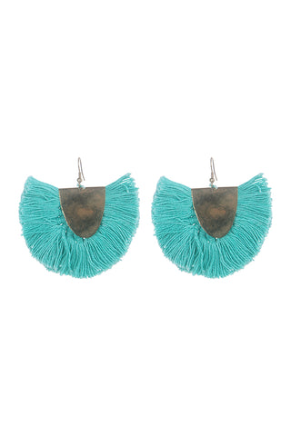 Malapo Fringe Earring- Jet