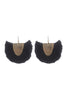 Malapo Fringe Earring- Jet