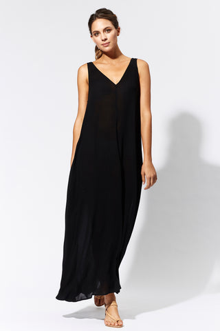 Mexicana Maxi Dress in Black by Eb&Ive