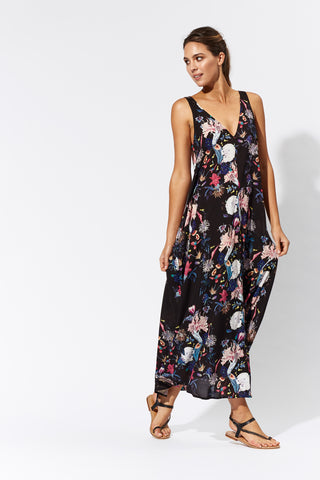 Mexicana Maxi Dress in Festiva Black by Eb&Ive