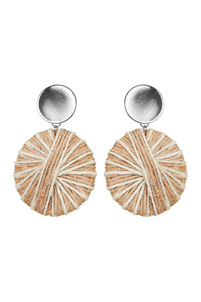 Juarez Disc Earring in Ivory by Eb&Ive
