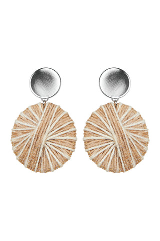 Juarez Disc Earring in Ivory by Eb&Ive