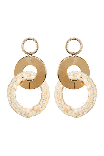 Juarez Disc Earring in Gold by Eb&Ive