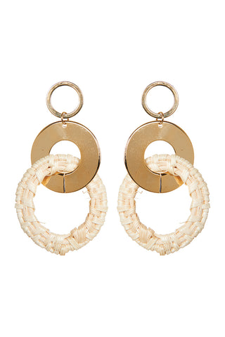 Juarez Disc Earring in Gold by Eb&Ive