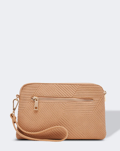 Mandy Clutch in Sand by Louenhide