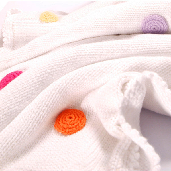 White with Spotty Blanket