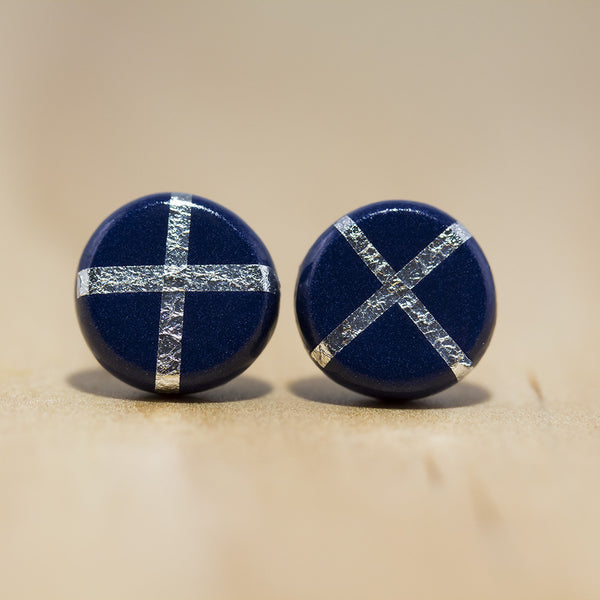 Silver Foil Studs from Pebble+Fred