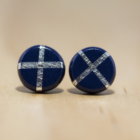 Silver Foil Studs from Pebble+Fred