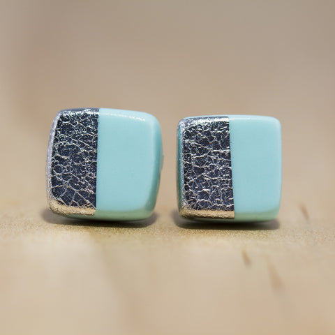 Silver Foil Studs from Pebble+Fred