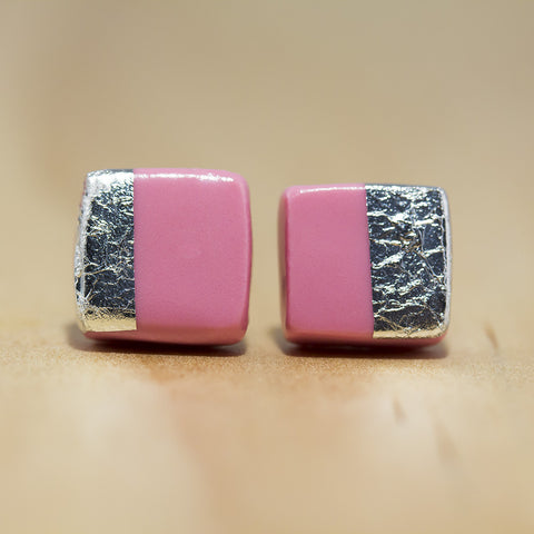 Silver Foil Studs from Pebble+Fred