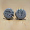 Silver Foil Studs from Pebble+Fred