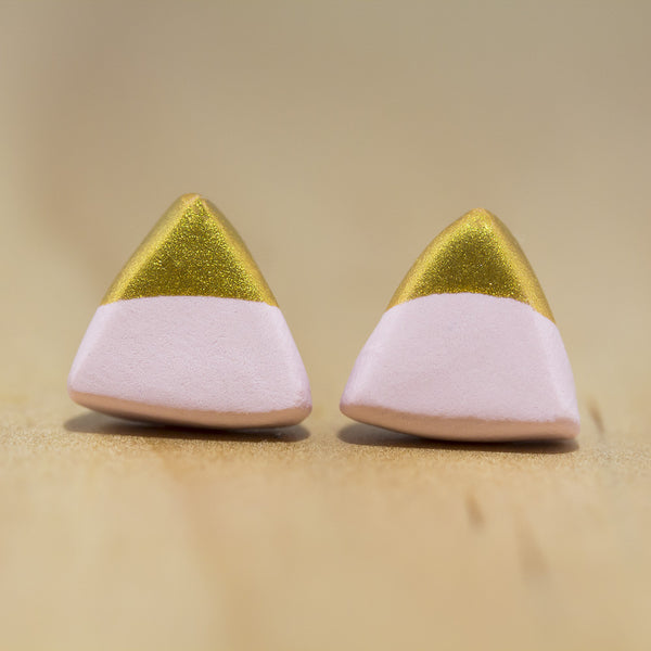 Gold Top Studs from Pebble+Fred