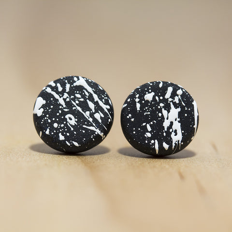 Flicks Circle Stud Earrings from Pebble+Fred