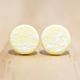 Flicks Circle Stud Earrings from Pebble+Fred