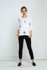 Tirelli 3/4 Sleeve Foil Print Top