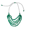 Woodland Tiered Wood Necklace- Ruby Olive