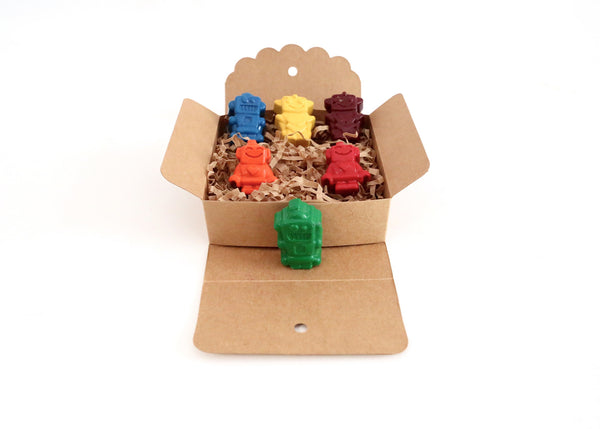 Robot Shaped Crayons by Tinta Crayons