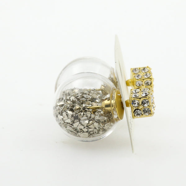 Fantasy Bubble Earrings Confetti Silver