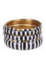 Agra Bangles - Wood/Jet